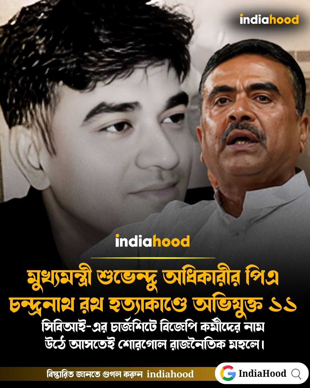 মুখ্যমন্ত্রী শুভেন্দু অধিকারীর পিএ চন্দ্রনাথ রথ হত্যাকাণ্ডে অভিযুক্ত ১১